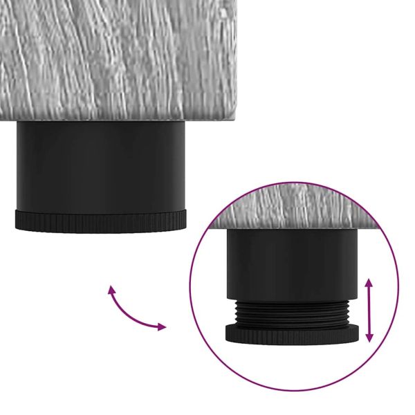 Комплект мебели за баня TULUM 4 pcs Сив Сонома 60 x 34 x 63 см