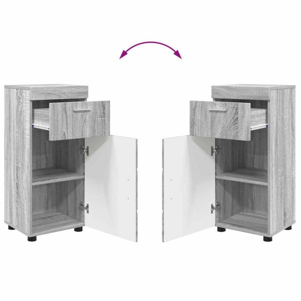 Комплект мебели за баня TULUM 4 pcs Сив Сонома 60 x 34 x 63 см