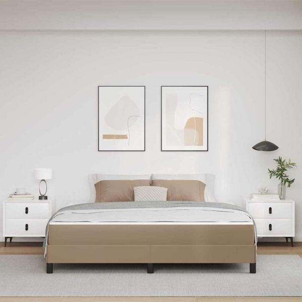 Рамка за легло с матрак Капучино 180 x 200 cm текстил