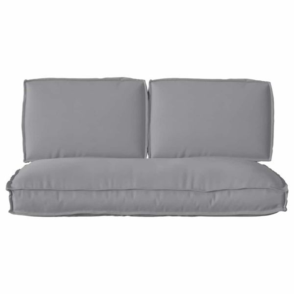 Комплект възглавници 3 pcs Сив Оксфордска тъкан