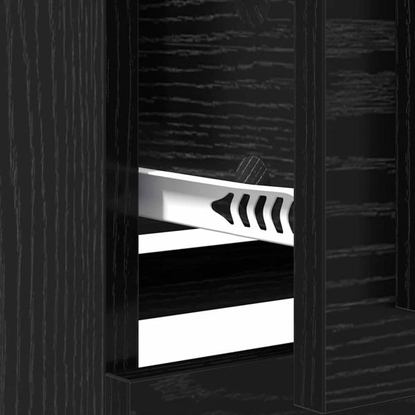 Скейдбордове с чекмедже 2 pcs Черния дъб 70 x 35,5 x 67,5 см