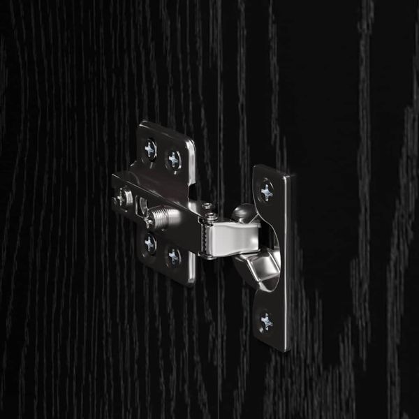 Стенно монтиран шкаф 2 pcs Черния дъб 69,5 x 34 x 90 см