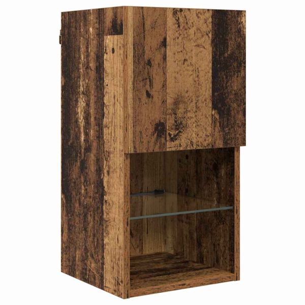 Стойки за телевизор 8 pcs Старо дърво Инженерно дърво