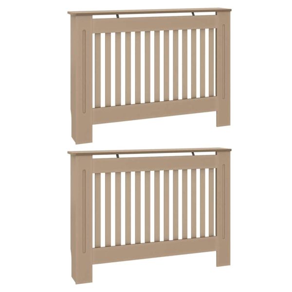 Калъф за радиатор 2 pcs Дъб сонома 112 x 19 x 81,5 см