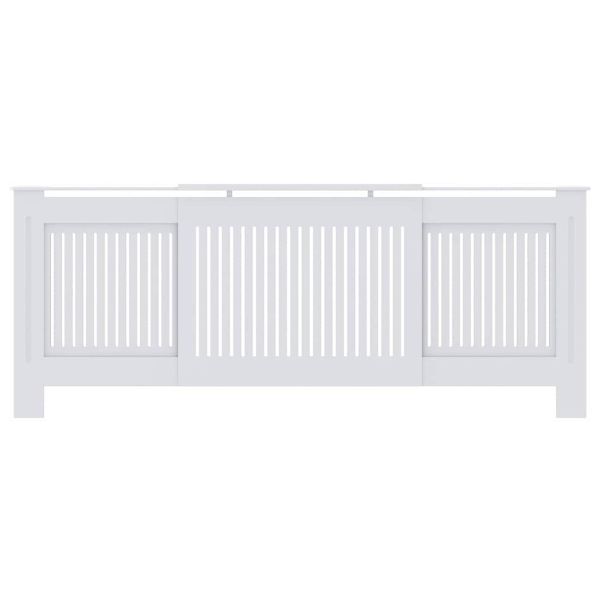 Калъф за радиатор 2 pcs Бяло 205 x 20,5 x 81,5 см