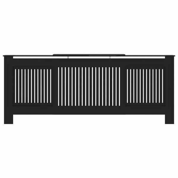 Калъф за радиатор 2 pcs Черно 205 x 20,5 x 81,5 см