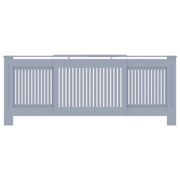 Калъф за радиатор 2 pcs Сив 205 x 20,5 x 81,5 см