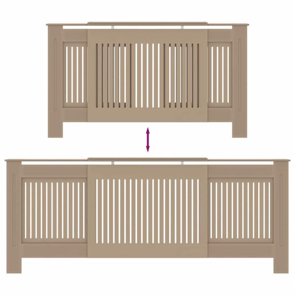 Калъф за радиатор 2 pcs Дъб сонома 205 x 20,5 x 81,5 см