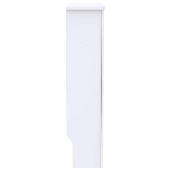 Калъф за радиатор 2 pcs Бяло 78 x 19 x 81,5 см Инженерно дърво