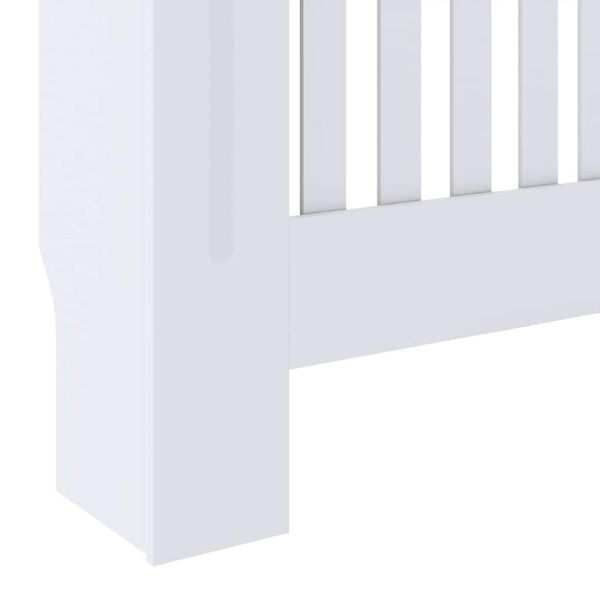 Калъф за радиатор 2 pcs Бяло 78 x 19 x 81,5 см Инженерно дърво