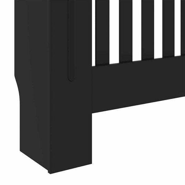 Калъф за радиатор Черно 78 x 19 x 81,5 см Инженерно дърво