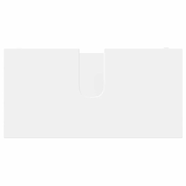 Комплект мебели за баня с чекмедже 3 pcs Бяло Инженерно дърво