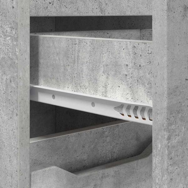 Комплект мебели за баня 3 pcs Циментено сиво Инженерно дърво