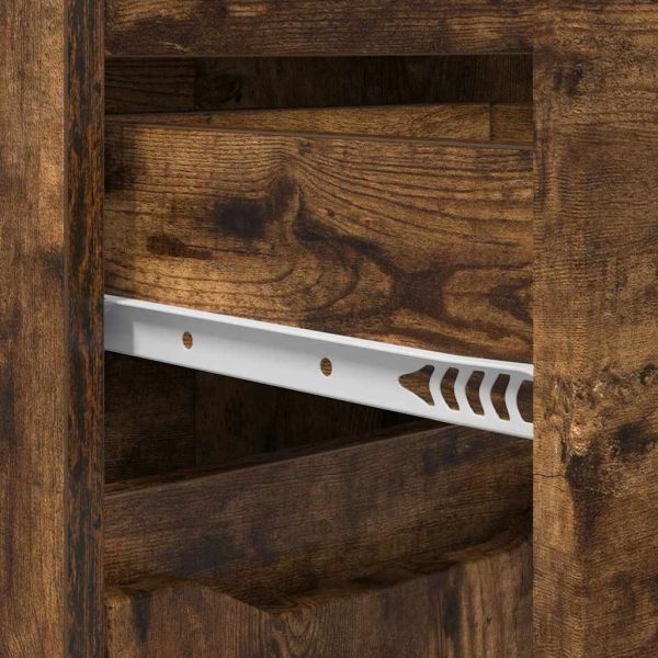 Комплект мебели за баня с рафт 3 pcs Димян дъб Инженерно дърво