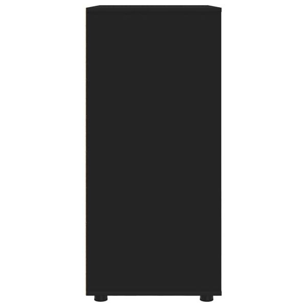 Шкафове за съхранение Черно 80 x 48 x 105 см Инженерно дърво