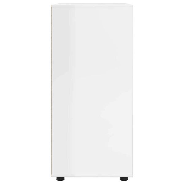 Шкафове за съхранение Лъскаво бяло 80 x 48 x 105 см