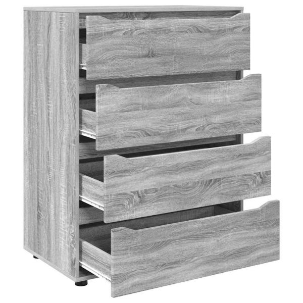 Шкафове за съхранение Сив Сонома 80 x 48 x 105 см