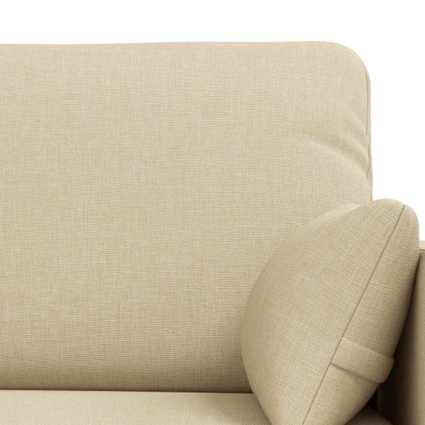 Комплект дивани 2 pcs Крем 158 x 78 x 80 см текстил