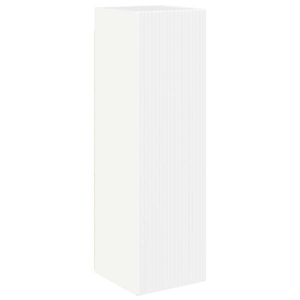 Комплект за стена на телевизор 6 pcs Лъскаво бяло