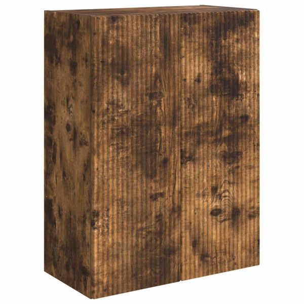 Комплект за стена на телевизор 6 pcs Димян дъб