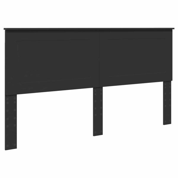 Рамка за легло Черно 180 x 200 cm Солидно борово дърво