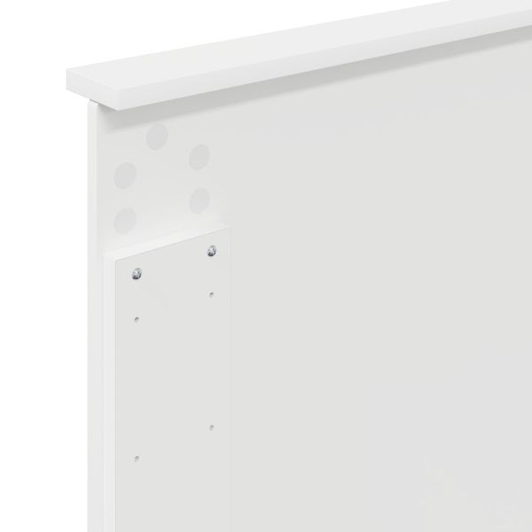 Рамка за легло с таблото Бяло 75 x 190 cm Солидно борово дърво
