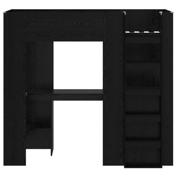 Рамка за двуетажно легло с бюро Черния дъб 75 x 190 cm