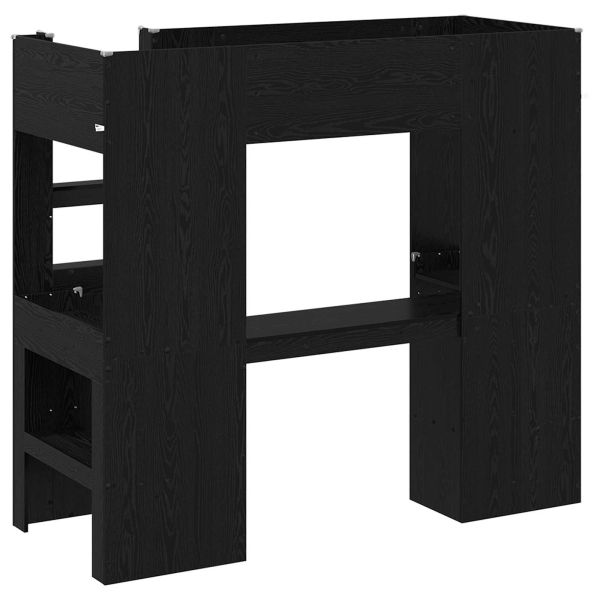 Рамка за двуетажно легло с бюро Черния дъб 75 x 190 cm