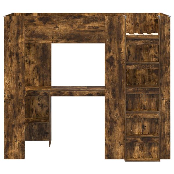 Рамка за двуетажно легло с бюро Димян дъб 100 x 200 cm