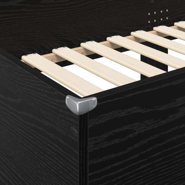 Двуетажно легло за деца Черния дъб 100 x 200 cm Инженерно дърво