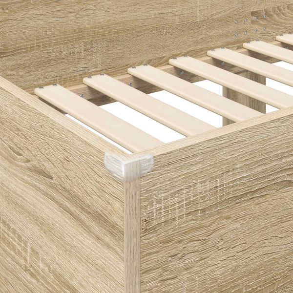Двуетажно легло за деца Сонома дъб 80 x 200 cm Инженерно дърво