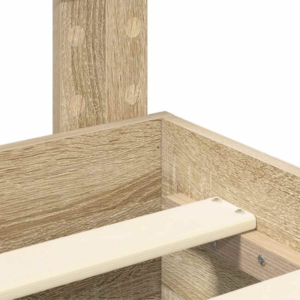 Рамка за легло Сонома дъб 200 x 200 cm Инженерно дърво