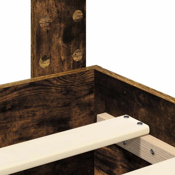 Рамка за легло с таблото Димян дъб 135 x 190 cm Инженерно дърво