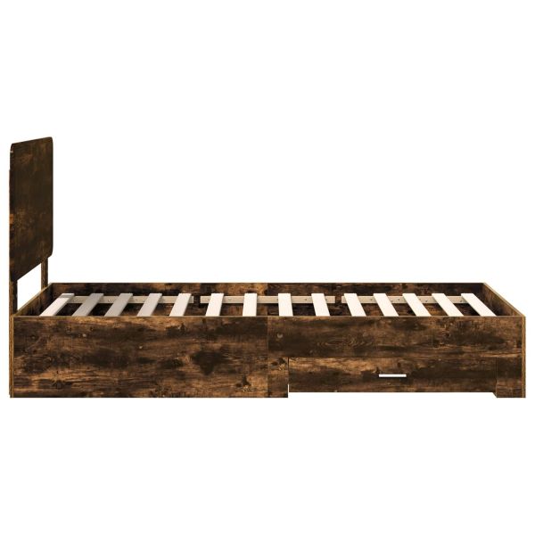 Рамка за легло с таблото Димян дъб 100 x 200 cm Инженерно дърво
