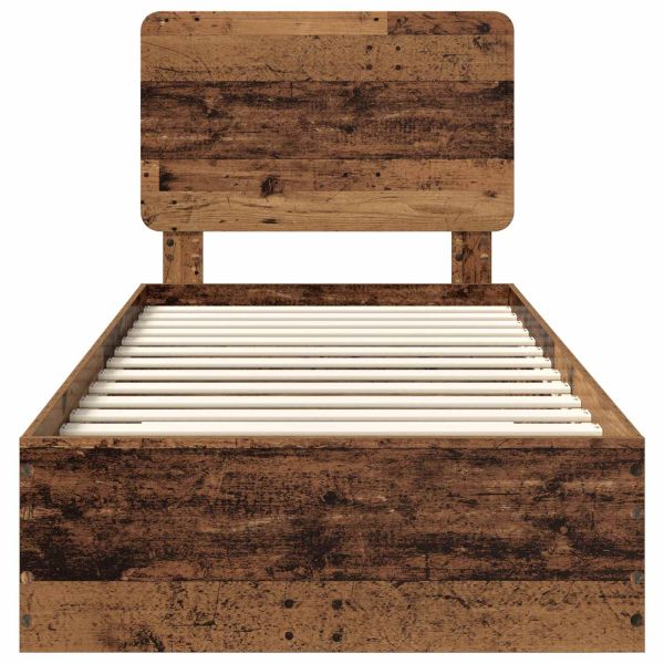 Рамка за легло Старо дърво 100 x 200 cm Инженерно дърво