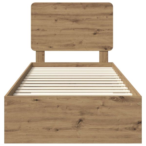 Рамка за легло с таблото Дъб 90 x 200 cm Инженерно дърво