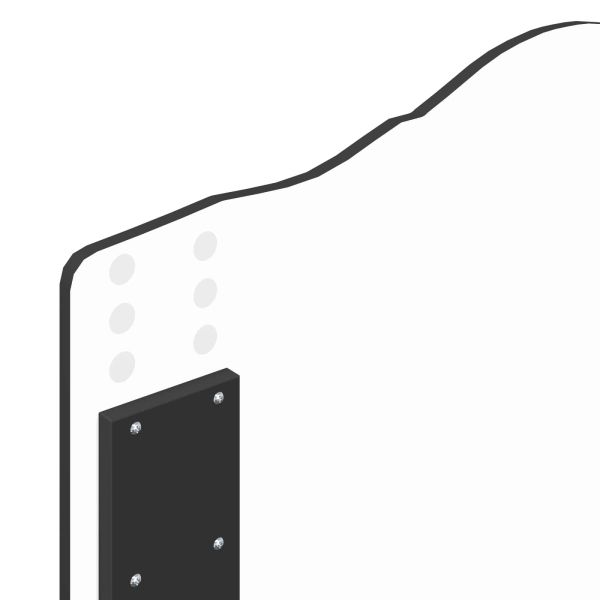 Рамка за легло с таблото Черно 90 x 200 cm Солидно борово дърво