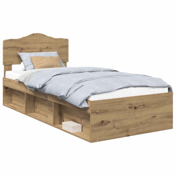 Рамка за легло Дъб Артизан 90 x 190 cm Солидно борово дърво
