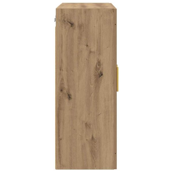 Стенно монтиран шкаф 2 pcs Дъб 69,5 x 34 x 90 см