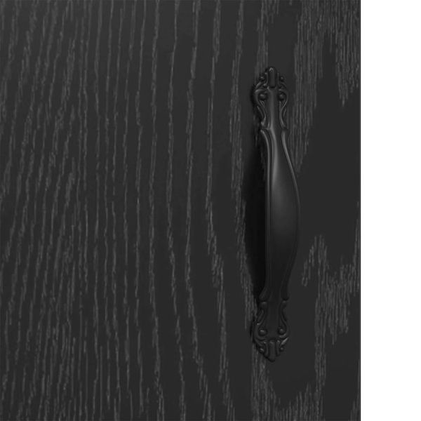 Стенно монтиран шкаф 2 pcs Черния дъб 69,5 x 34 x 90 см