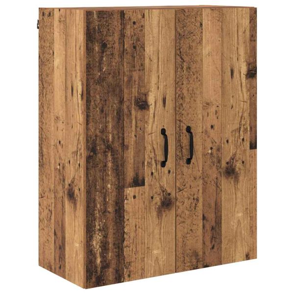 Висок шкаф Старо дърво 69,5 x 34 x 180 см Инженерно дърво