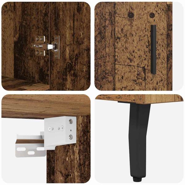 Висок шкаф Старо дърво 69,5 x 34 x 180 см