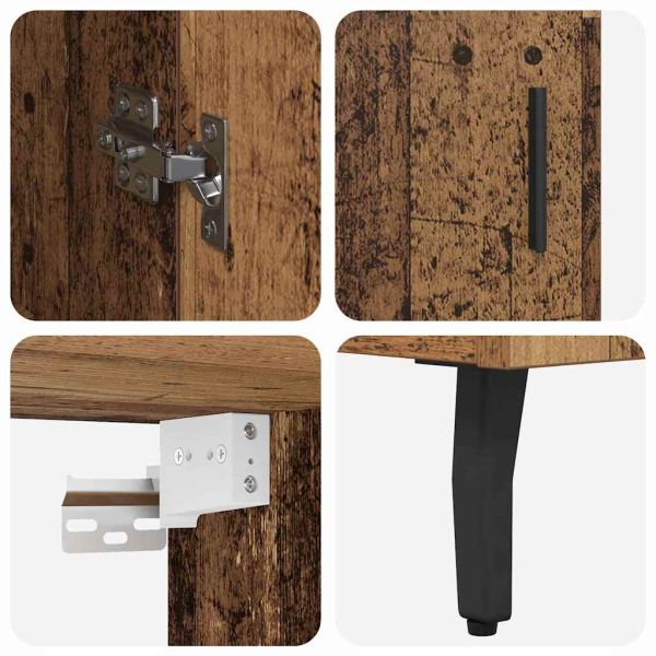 Висок шкаф Старо дърво 69,5 x 34 x 180 см