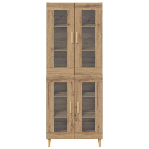 Висок шкаф Дъб 69,5 x 34 x 180 см Инженерно дърво