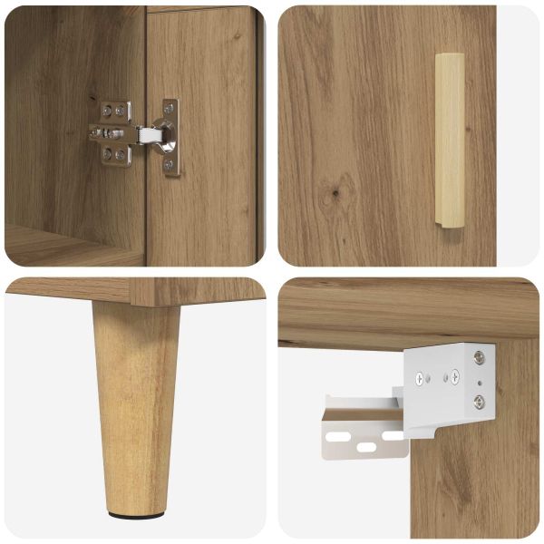 Висок шкаф Дъб 69,5 x 34 x 180 см Инженерно дърво