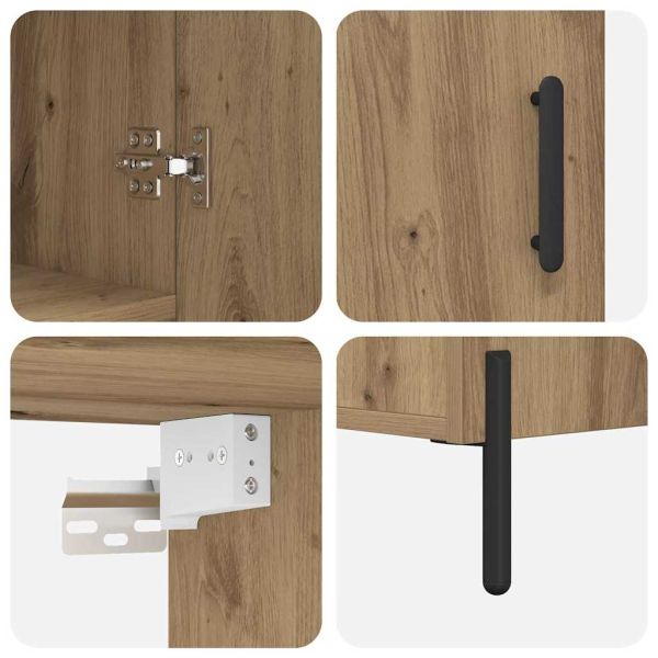 Висок шкаф Дъб 69,5 x 34 x 180 см Инженерно дърво