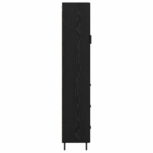 Висок шкаф Черния дъб 34,5 x 34 x 180 см Инженерно дърво