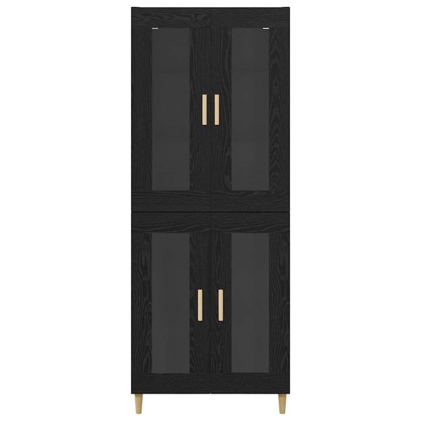 Висок шкаф Черния дъб 69,5 x 34 x 180 см Инженерно дърво