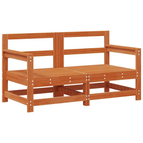 Комплект за почивка в градина 6 pcs Восъчен Кафяв