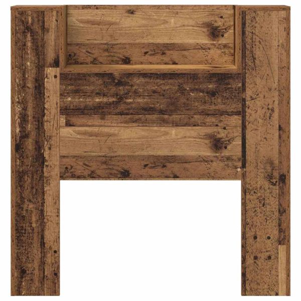 Облегалка за глава с рафт Старо дърво 100 x 15 x 103,5 см